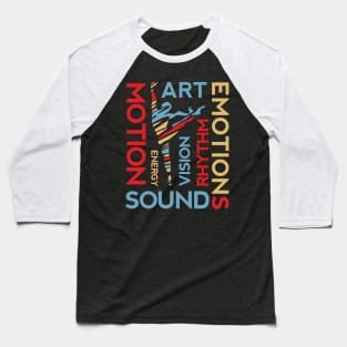 Creative Colorful Dancer Baseball T-Shirt